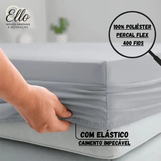 Lençol Avulso Solteiro/ Casal/ Queen e King com Elástico 400 Fios | Maciez, Perfeito Toque Suave!