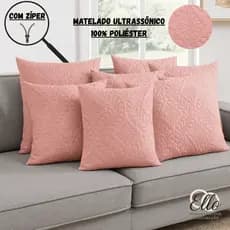 Capa de Almofada Decorativa Matelada Ultrassônica 40x40cm – Sofisticação, Conforto e Durabilidade