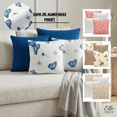 Almofada Capas Amores Kit 40 x 40cm Estampadas C/Zíper Piquet Favinho Decoração Entrega Rápida!