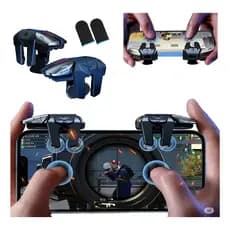 Gatilho Duplo Gamer Pro para PUBG/Free Fire - Android e iPhone (Inclui Luva Anti-Suor)