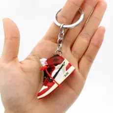 Chaveiro De Sapato De Tênis 3D De Basquete Carros De Brinquedo