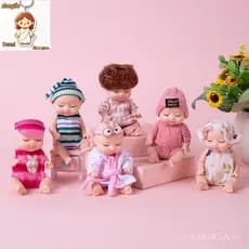 11cm Boneca Bebe Silicone Reborn Simulação do Sono Renascimento da Boneca Renascida Infantis Brinquedos de Menina