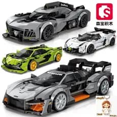 Blocos de construção compatíveis Lego modelo carro esportivo crianças montagem educacional carro esportivo Lambor