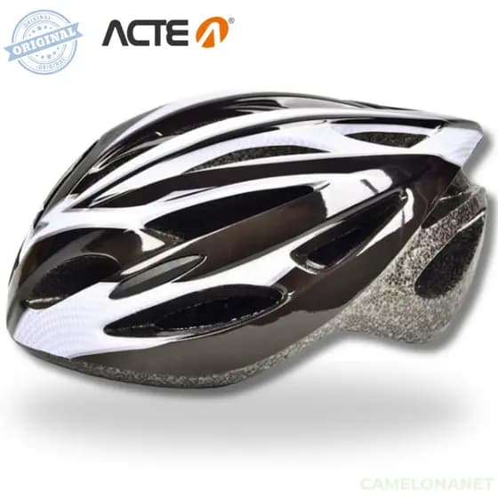 Capacete Ciclismo Adulto Acte A80-P Preto Bike MTB Urbano Ajustável Leve 210g Ventilação Proteção