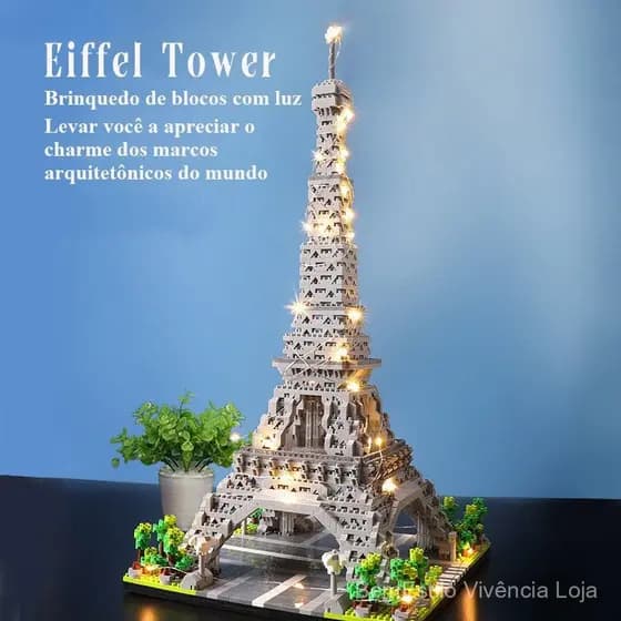2622 Peças Torre Eiffel Blocos de Construção Brinquedo Educativo DIY Modelo de Montagem Presentes de Natal para Crianças
