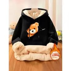 Moletom Peluciado Moletom Feminino Grosso Forrado Blusa De Pelucia Feminina Lançamento Estiloso Exclusivo
 Preto
