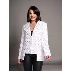 Coats feminino Casaco feminino Blazer feminino com strass-Jaqueta feminina SH03