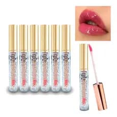 Kit 6 Gloss Labial Bella Femme Magic Color Muda De Cor 5ml Rosa