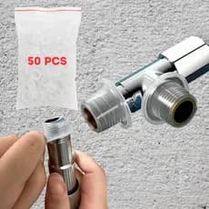 Kit 50 Unidades Veda Rosca Silicone Vedantes Juntas Vedação De Vazamentos Borrachas Moderno 1/2 3/4