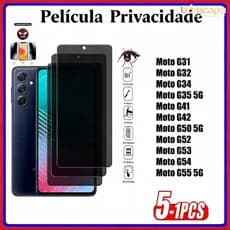 Película Cerâmica Para Motorola Moto G35 G34 G54 G53 G52 G32 G31 G42 G55 G41 G50 5G Películas Privacidade Flexível3D