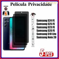 Película Cerâmica Para Samsung Galaxy S20 S24 S23 S25 S10 FE Note 20 Lite 4G 5G Películas Privacidade Tela Macia 3D