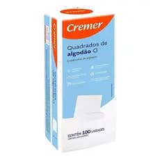 Algodão 100un Quadrado Bebê Sem Perfume Limpeza Macio Cremer