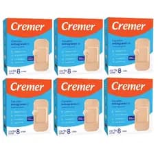 Kit 6x Curativo Transparente Extra Grande Bege C/8 Cremer