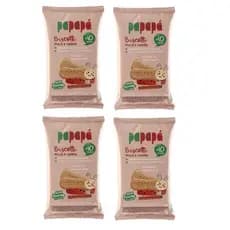 Kit 4x Biscoito Infantil Biscotti Maçã E Canela 60g - Papapá