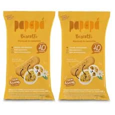 Kit 2x Biscoito Infantil- Biscotti- Maracujá E Camomila-60g