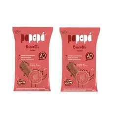 Kit 2x Biscoito De Goiaba Sem Açúcar Biscotti 60g - Papapá