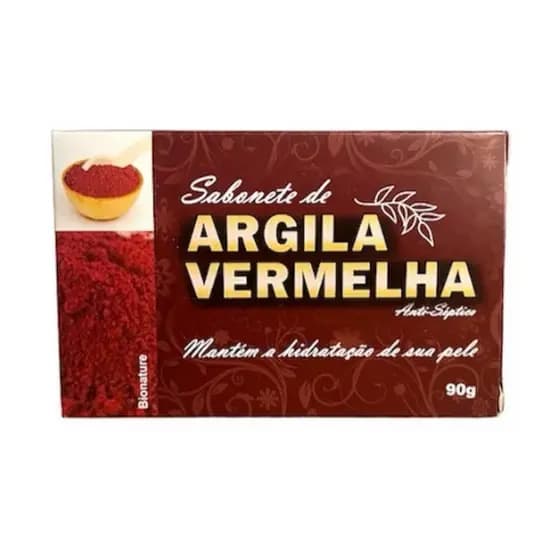 Sabonete Argila Vermelha  90g -Bionature