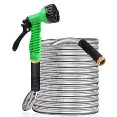 Mangueira Flexível Aço Inoxidável Esguicho Profissional Pressão Forte Uniforme Leve  Resistente Top