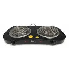 Fogão Elétrico Portátil 2500w Aquecimento Rápido Fogareiro 600 °c 2 Bocas Linha Premium Top