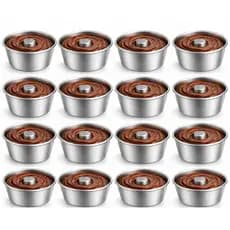 Kit 16 Mini Forma Nº10 Alumínio Premium Formável De Pudim Bolo Decorado Vulcão Atacado