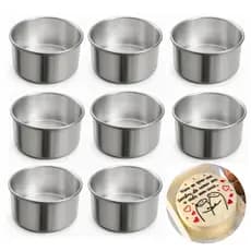 Kit 10 Formas Nº10 Para Bolo Bento Cake Assadeira Alumínio Reforçado