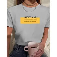Camiseta Feminina Babylook Tshirt Arreda Minas Gerais Mineiro 100% Algodão
