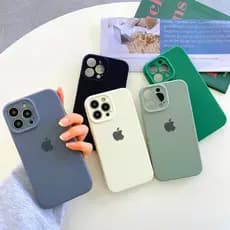 Capa Capinha Para IPhone 14 14ProMax 14Plus Silicone Aveludada  Proteção na Câmera Fechada Quadrada