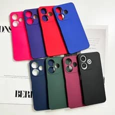 Para Redmi Note11 4G Note12 4G Note12S Note13 5G Capa de Telefone de Silicone com Proteção de Lente