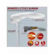 Chuveiro Advanced Eletro Blindado 127V controle de temperatura para maior conforto e resistência
