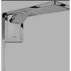 chuveiro duo eletrônico possui acabamento em aço inoxidável que garante durabilidade e beleza, design novo e sostificado