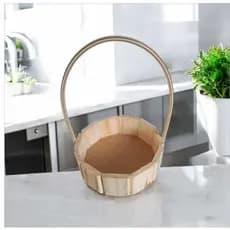 kit com  10 cestinhas de madeira 16 cm para café da amanhã e lembranças e mimos