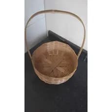kit com 6 cestas de bambu de 20 cm para café da amanhã e lembranças..