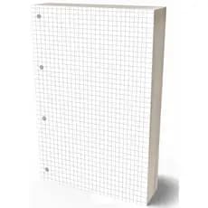 Refil Caderno Argolado 90g Quadriculado 80 Folhas Fichario