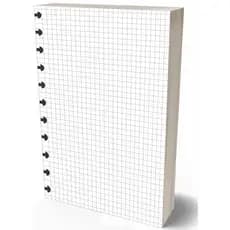Refil Caderno Discos 90g Quadriculado G 100 Folhas 11 Furos