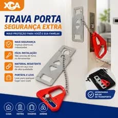 Cadeado Trava Porta Seguro Portátil Segurança Viagem Hotel Casa Ambiente Protegido