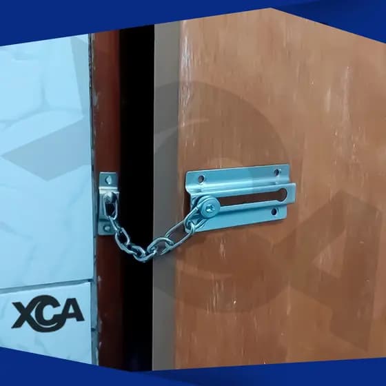 Fecho de Porta com Corrente Trava Anti-Ladrão Aço Durável Segurança