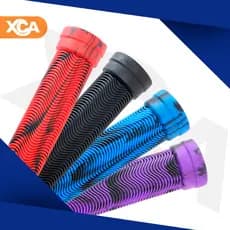 Manopla BMX 150mm Bike Wheeling DH Punho Emborrachado Com Flange Alta Aderência Gios Gi-075