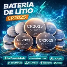 Pilha Moeda Bateria CR2032 CR2025 CR2016 Lithium 3V de 5 a 20 Unids para Controle Relógio