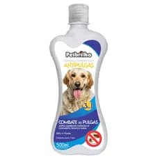 Shampoo 3 em 1 para cães Anti Pulgas Pet Brilho 500mL | Antisséptico | Perfuma e Protege