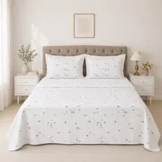 Cobre Leito King Colcha Kit 3 Peças - Tecido Piquet Varias Estampas Promoção