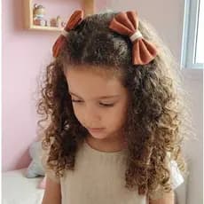 Kit e Par de Laço Linho elegante, Laço infantil e Adulto no Bico de Pato