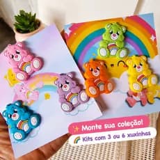 Xuxinha de Cabelo Infantil Ursinhos/ Kit com 3 ou 6 unidades Elástico de Cabelo Infantil Rabicó