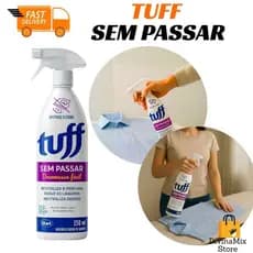 Spray Tuff Desamassa Roupas 350ml – Remove Amassados sem Ferro, Prático para Viagem | Cores Aleatórias