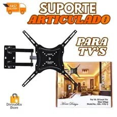 Suporte Articulado para TV LED/LCD – Ideal para Ajustar e Fixar na Parede de Sala, Quarto ou Escritório