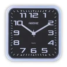 Relógio de Parede Quartz Quadrado Bold para Todos Tipos de Ambientes - Maxtime