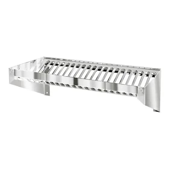 Escorredor 20 Pratos Parede Fixo Inox Industrial Bar Hotel Restaurante
