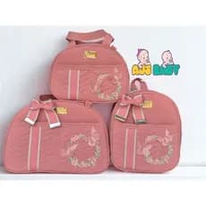 kit de  bolsa Maternidade e Mochila borboleta  (3 Peças)