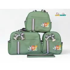 kit de  Bolsa  Maternidade Luxo Fita bordada (4 Peças)