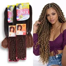 Kit Gypsy Braid Cabelo Para Trança 2 Jumbos 400g + 2 Nina Softex 76g Braids