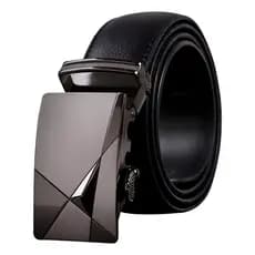 Cinto Tradicional Luxo Social Masculino Em Couro Sintetico Com Catraca Reforçada Moda Social